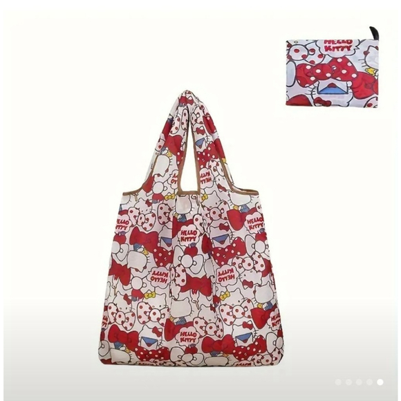 Hello Kitty Handbags - Hello Kitty Tote Bag, Red & Pink, One Size